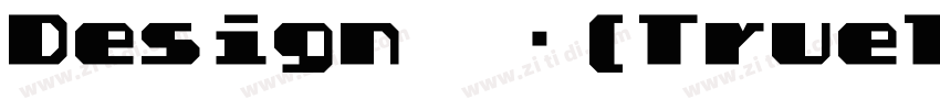 Design 常规(TrueType)字体转换